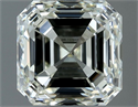 Natural Diamond 1.00 Carats, Asscher with  Cut, J Color, VVS2 Clarity and Certified by IGI