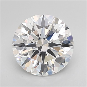 Picture of Lab Grown Diamond 3.28 Carats, Round with Excellent Cut, E Color, VS1 Clarity and Certified by GIA