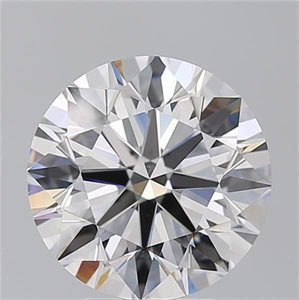 Picture of Natural Diamond 5.03 Carats, Round with Excellent Cut, E Color, VS2 Clarity and Certified by GIA