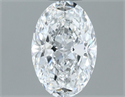 Natural Diamond 0.70 Carats, Oval with  Cut, E Color, VVS2 Clarity and Certified by GIA