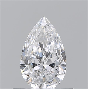 Picture of Natural Diamond 0.50 Carats, Pear with  Cut, D Color, VS1 Clarity and Certified by GIA
