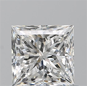 Picture of Natural Diamond 0.90 Carats, Princess with  Cut, G Color, VVS1 Clarity and Certified by GIA