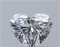 Natural Diamond 0.33 Carats, Heart with  Cut, E Color, VVS2 Clarity and Certified by GIA