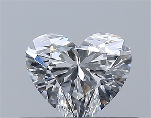 Picture of Natural Diamond 0.33 Carats, Heart with  Cut, E Color, VVS2 Clarity and Certified by GIA