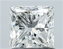 Natural Diamond 1.01 Carats, Princess with  Cut, H Color, VS1 Clarity and Certified by GIA