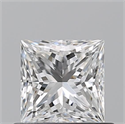 Natural Diamond 0.71 Carats, Princess with  Cut, G Color, VS2 Clarity and Certified by GIA