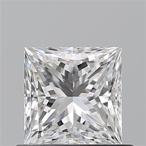 Picture of Natural Diamond 0.71 Carats, Princess with  Cut, G Color, VS2 Clarity and Certified by GIA