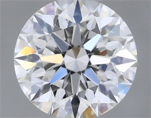 Picture of Natural Diamond 0.40 Carats, Round with Excellent Cut, F Color, VS2 Clarity and Certified by GIA