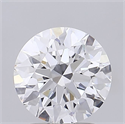 Lab Grown Diamond 2.10 Carats, Round with Ideal Cut, D Color, VS1 Clarity and Certified by IGI
