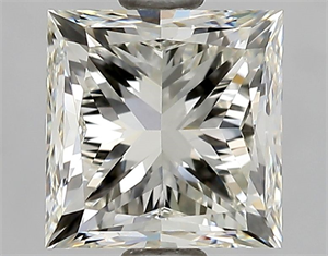 Picture of Natural Diamond 1.41 Carats, Princess with  Cut, H Color, VS1 Clarity and Certified by IGI