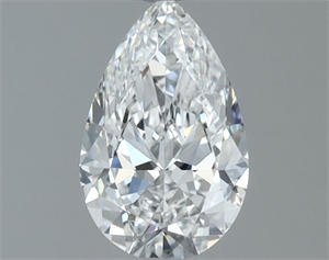Picture of Natural Diamond 0.51 Carats, Pear with  Cut, E Color, VS1 Clarity and Certified by GIA