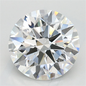 Picture of Lab Grown Diamond 3.05 Carats, Round with Ideal Cut, D Color, VVS1 Clarity and Certified by IGI