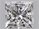 Natural Diamond 1.00 Carats, Princess with  Cut, E Color, VVS1 Clarity and Certified by GIA