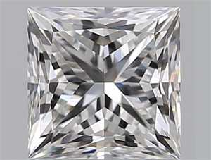 Picture of Natural Diamond 1.00 Carats, Princess with  Cut, E Color, VVS1 Clarity and Certified by GIA