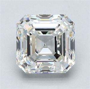 Foto Diamante Natural 1.88 quilates, Asscher , Color J, claridad VVS1 y certificado GIA de