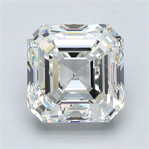 Picture of Natural Diamond 1.88 Carats, Asscher with  Cut, J Color, VVS1 Clarity and Certified by GIA
