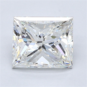 Picture of Natural Diamond 1.91 Carats, Princess with  Cut, H Color, VVS2 Clarity and Certified by GIA