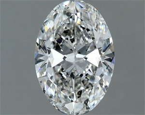 Picture of Natural Diamond 0.90 Carats, Oval with  Cut, H Color, SI1 Clarity and Certified by IGI