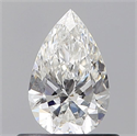 Natural Diamond 0.52 Carats, Pear with  Cut, F Color, SI2 Clarity and Certified by GIA