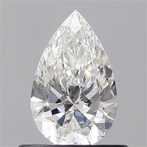 Picture of Natural Diamond 0.52 Carats, Pear with  Cut, F Color, SI2 Clarity and Certified by GIA