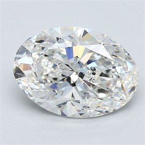 Foto Diamante Natural 2.20 quilates, Ovalado , Color G, claridad SI2 y certificado GIA de