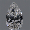 Natural Diamond 0.36 Carats, Pear with  Cut, E Color, VVS1 Clarity and Certified by GIA