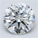 Natural Diamond 3.53 Carats, Round with Excellent Cut, F Color, VS1 Clarity and Certified by GIA