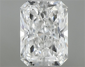 Picture of Natural Diamond 0.40 Carats, Radiant with  Cut, D Color, VVS2 Clarity and Certified by GIA