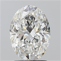 Natural Diamond 1.70 Carats, Oval with  Cut, G Color, VS2 Clarity and Certified by GIA