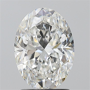 Picture of Natural Diamond 1.70 Carats, Oval with  Cut, G Color, VS2 Clarity and Certified by GIA