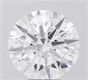 Lab Grown Diamond 5.06 Carats, Round with Ideal Cut, F Color, VVS1 Clarity and Certified by IGI