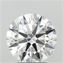Lab Grown Diamond 3.09 Carats, Round with Ideal Cut, F Color, VVS2 Clarity and Certified by IGI