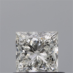 Picture of Natural Diamond 0.54 Carats, Princess with  Cut, F Color, IF Clarity and Certified by IGI