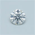 Natural Diamond 0.41 Carats, Round with Very Good Cut, F Color, SI2 Clarity and Certified by GIA