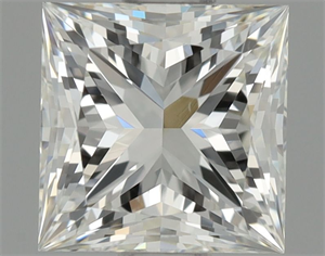 Picture of Natural Diamond 0.68 Carats, Princess with  Cut, I Color, VVS1 Clarity and Certified by GIA
