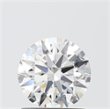 Lab Grown Diamond 1.06 Carats, Round with Ideal Cut, F Color, VVS2 Clarity and Certified by IGI