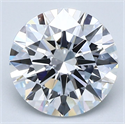 Natural Diamond 2.80 Carats, Round with Excellent Cut, D Color, VVS1 Clarity and Certified by GIA