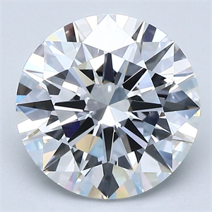 Picture of Natural Diamond 2.80 Carats, Round with Excellent Cut, D Color, VVS1 Clarity and Certified by GIA
