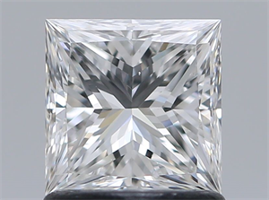 Picture of Natural Diamond 1.01 Carats, Princess with  Cut, F Color, VS2 Clarity and Certified by GIA