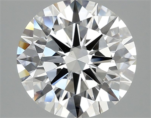 Picture of Lab Grown Diamond 3.07 Carats, Round with Ideal Cut, E Color, VS2 Clarity and Certified by IGI