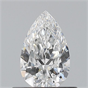 Diamante Natural 0.50 quilates, De pera , Color E, claridad VS1 y certificado GIA
