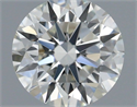 Natural Diamond 0.52 Carats, Round with Excellent Cut, J Color, VVS2 Clarity and Certified by GIA