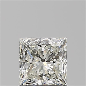 Picture of Natural Diamond 0.90 Carats, Princess with  Cut, J Color, VVS1 Clarity and Certified by GIA