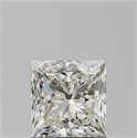 Natural Diamond 0.90 Carats, Princess with  Cut, J Color, VVS1 Clarity and Certified by GIA