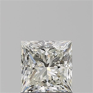 Picture of Natural Diamond 0.90 Carats, Princess with  Cut, J Color, VVS1 Clarity and Certified by GIA