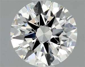 Picture of Natural Diamond 0.90 Carats, Round with Excellent Cut, H Color, VS2 Clarity and Certified by GIA