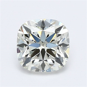 Picture of Natural Diamond 0.62 Carats, Cushion with  Cut, L Color, SI1 Clarity and Certified by GIA