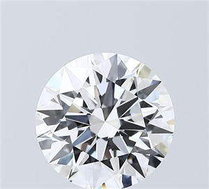 Picture of Lab Grown Diamond 2.55 Carats, Round with Ideal Cut, D Color, VVS1 Clarity and Certified by IGI