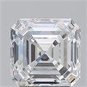 Natural Diamond 3.21 Carats, Asscher with  Cut, G Color, VS2 Clarity and Certified by GIA