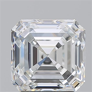 Picture of Natural Diamond 3.21 Carats, Asscher with  Cut, G Color, VS2 Clarity and Certified by GIA